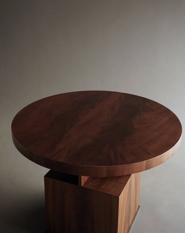 Table basse ou table d'appoint Art Déco géométrique, années 1930