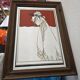 Isolde by Aubrey Beardsley beautiful art nouveau framed vintage mirror
