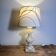 Lampe à poser pied en albâtre