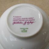 1 cup and under cup Limoges Porcelain David-Néel Benoit de Souza