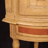 Antique Louis XVI lacquered corner cabinet from the 18th century