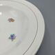 12 assiettes creuses, décor floral et liseré doré - ∅ : 23cm