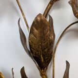 Golden leaf wall light 1970