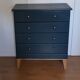 Commode scandinave bleu ganne