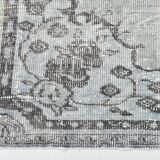 5x9 Vintage Soft Pastel Gray Oriental Pattern Turkish Rug, 160x271Cm