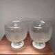 Paire d’appliques murales globes bicolores