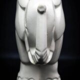 Cracked porcelain elephant in Art Deco style attributed to Charles Lemanceau, 1930.