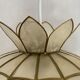 Vintage capiz shell pendant chandelier from the 1950s to 1960s.