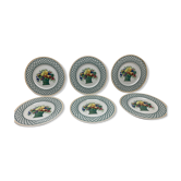 Lot 6 dessert plates villeroy & boch basket