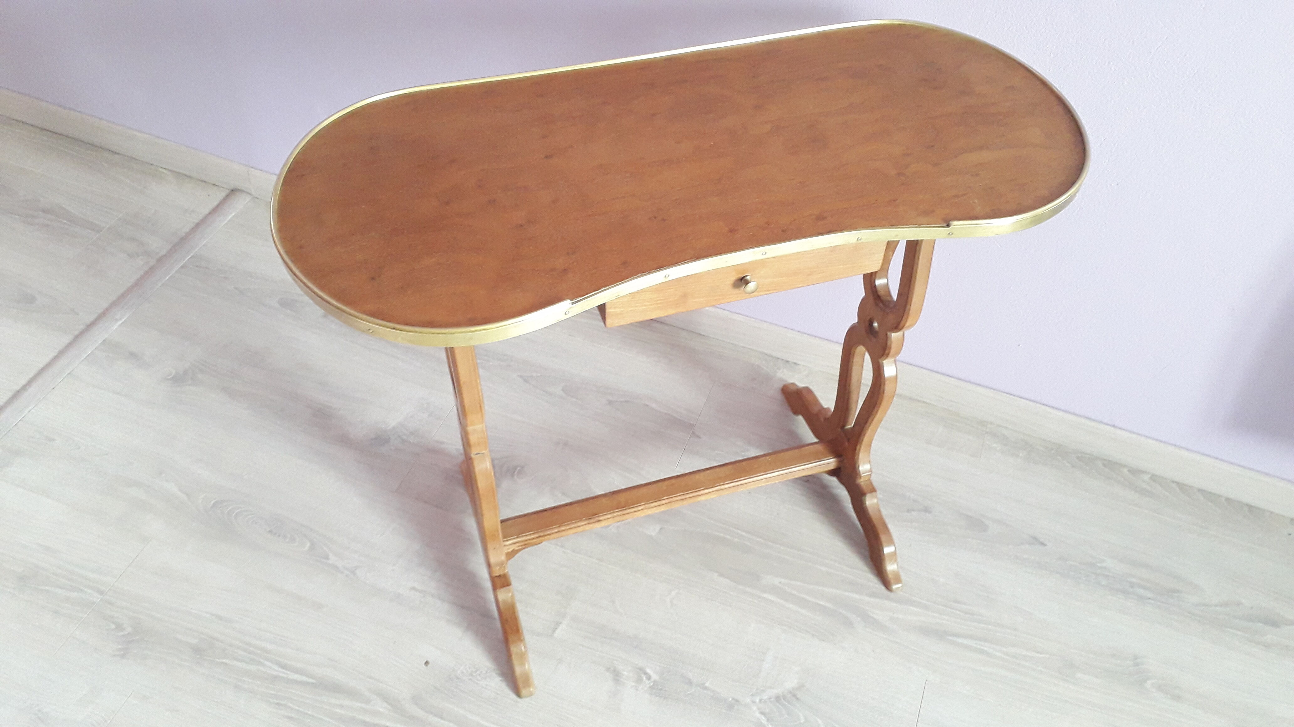 Early 20th century kidney side table