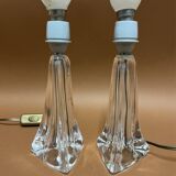 daum nancy france lamps signed pair