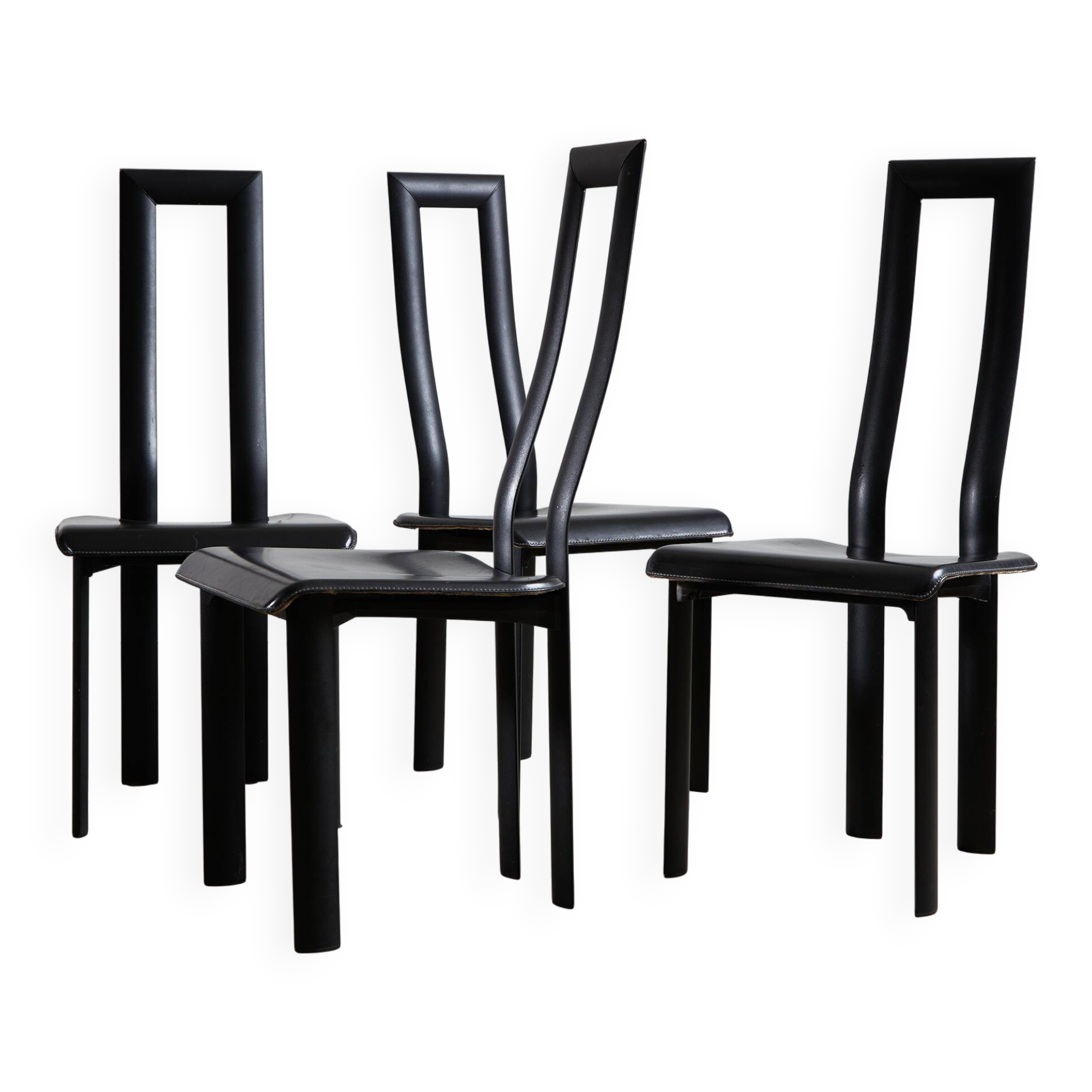 Regia Dining Chairs by Antonello Mosca for Ycami Collection, 1980s