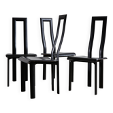 Regia Dining Chairs by Antonello Mosca for Ycami Collection, 1980s