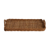 Plateau rectangulaire en osier