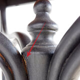 Art Nouveau side table/console in painted wood, circa 1900