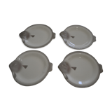 Set of 4 plates in the shape of fish