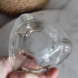 Vintage triangular glass ashtray