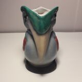 Pichet ancien zoomorphe en porcelaine forme toucan