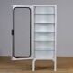 Restored Vintage Iron And Glass Medical Cabinet, 1970s