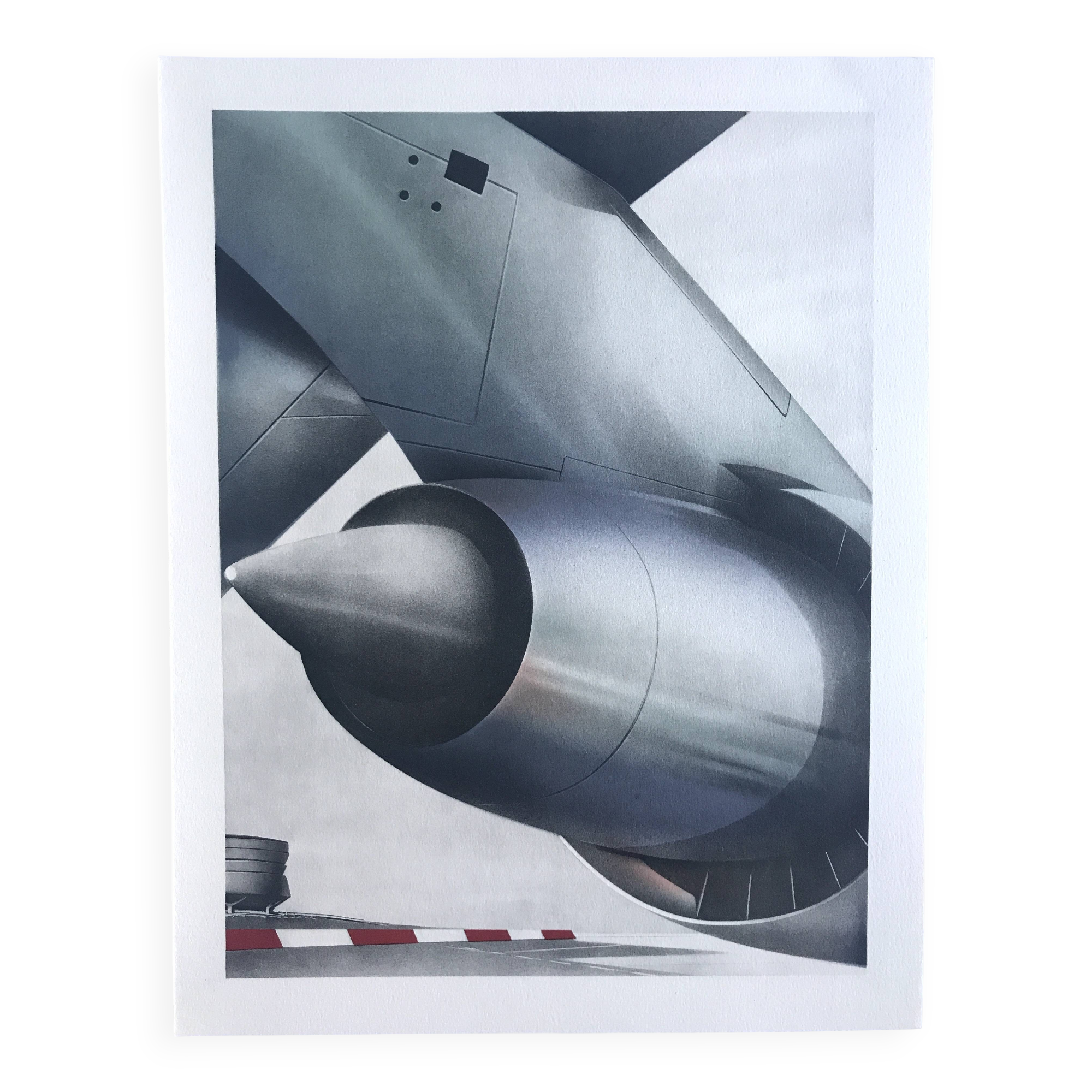 Peter klasen, aérodrome, 1978. lithographie originale