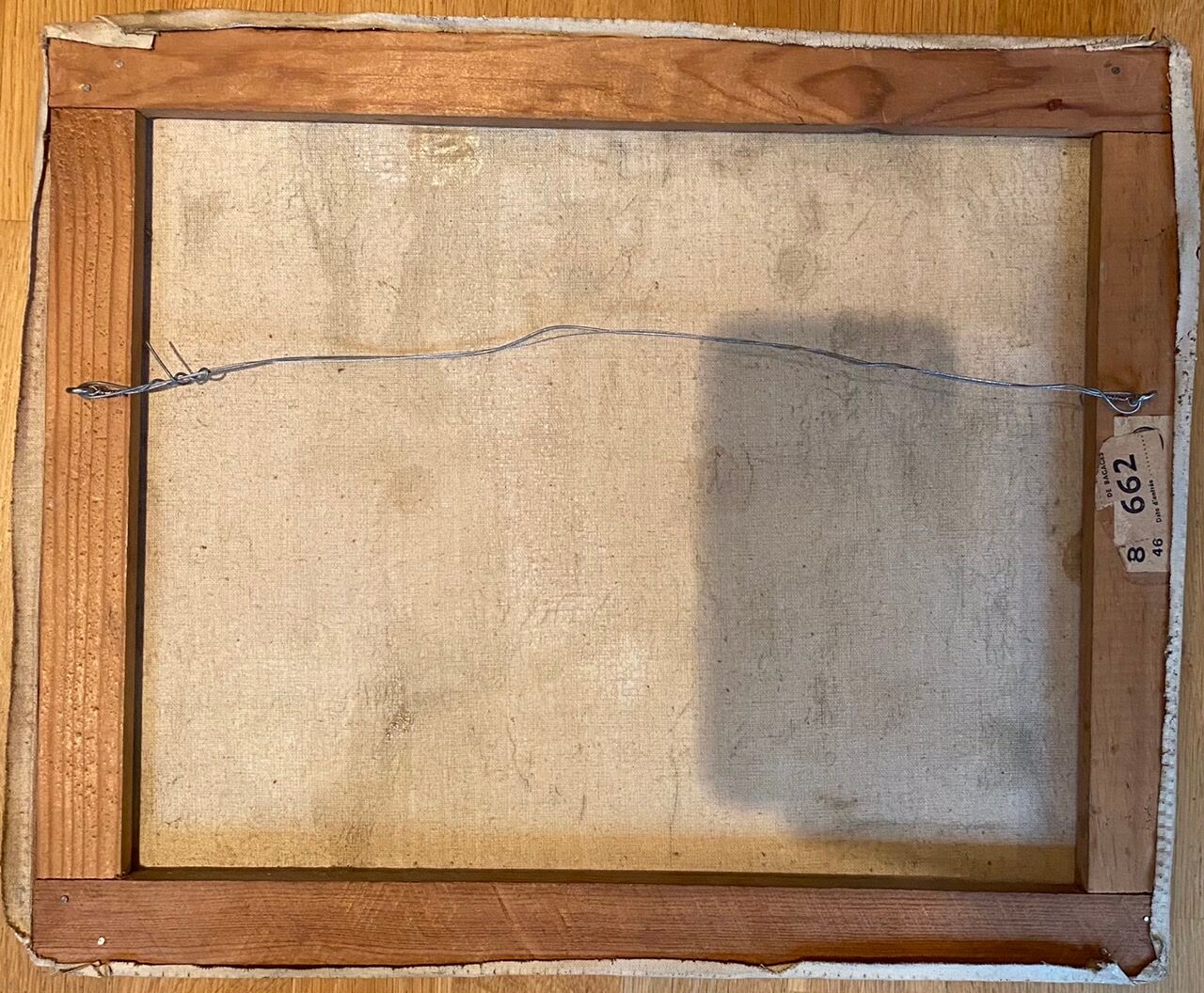 Old painting, landscape, signed, early XX century