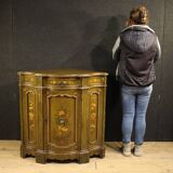 Venetian painted corner cupboard from 20th century