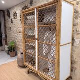 Rattan wardrobe