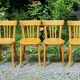 6 stamped Baumann chairs