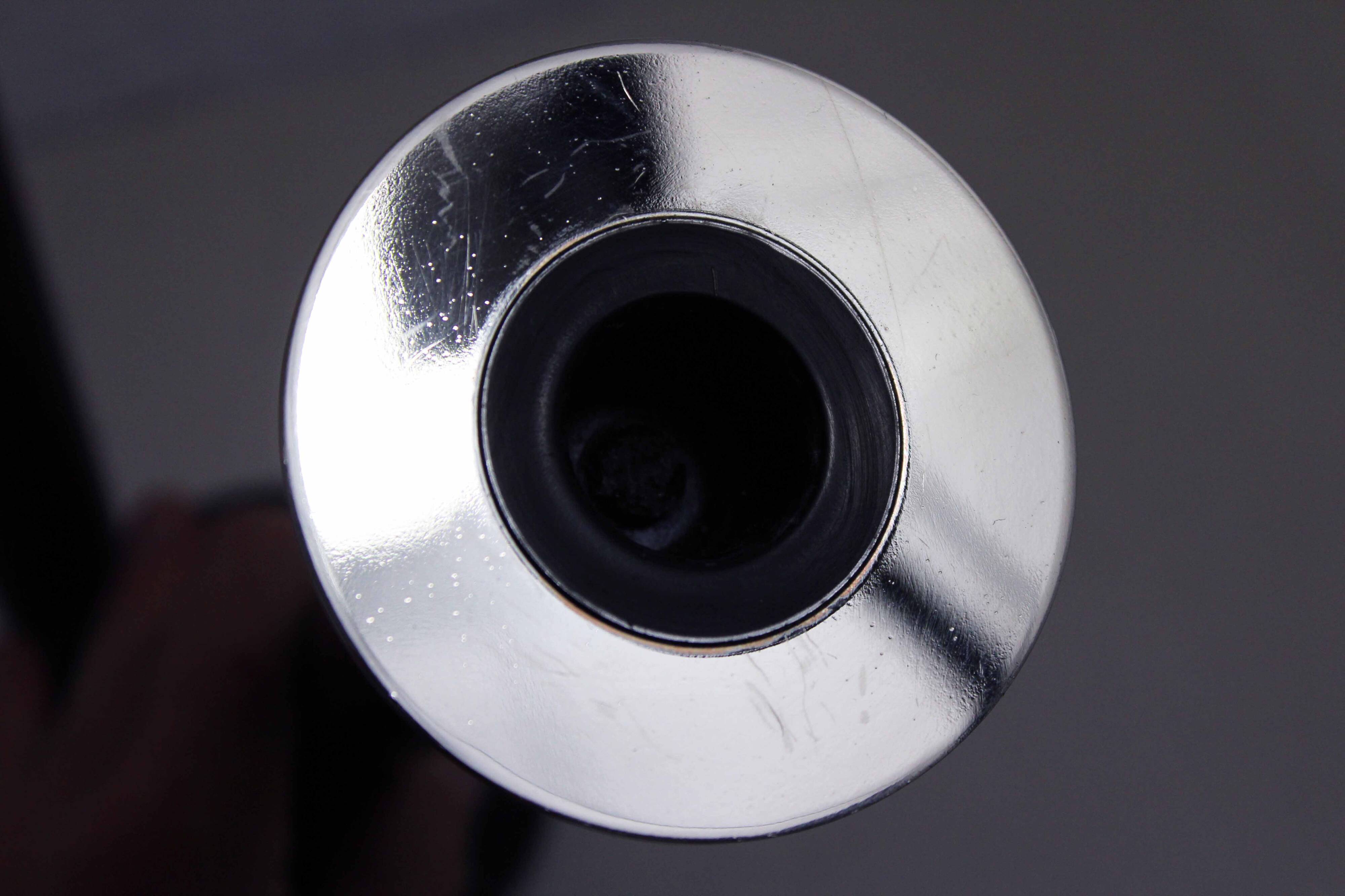 Pair of wood and stone candlesticks