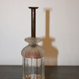 Mustard and salt shaker in glass and bakelite