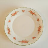 Set of 6 flat plates Arcopal vintage floral decoration