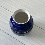 Royal blue vase with gold edging