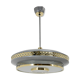 Space Age Metal Pendant by LUDIB Bratislava, Czechoslovakia, 1960's
