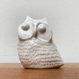 Danish mid-century ceramic owl sculpture by Søholm, 1960s.