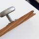 Wall coat rack in wood and metal