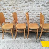 8 chairs bistro has high back 70 years