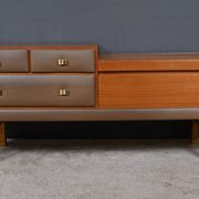 Teak and nubuck hairdresser, by R. Landault – 1970