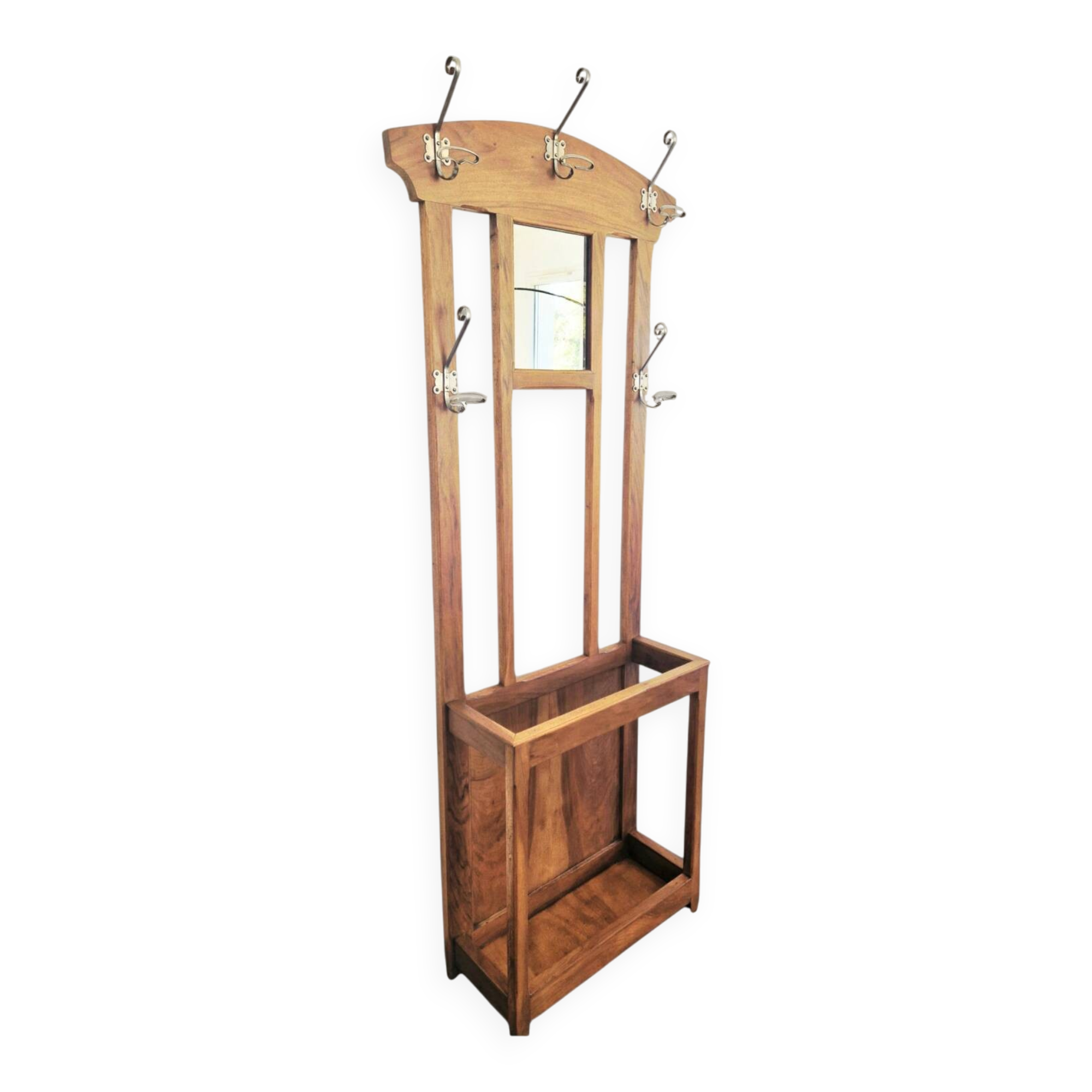 Vestiaire d’entrée style Art Déco  - Époque 1930 - Bois et métal