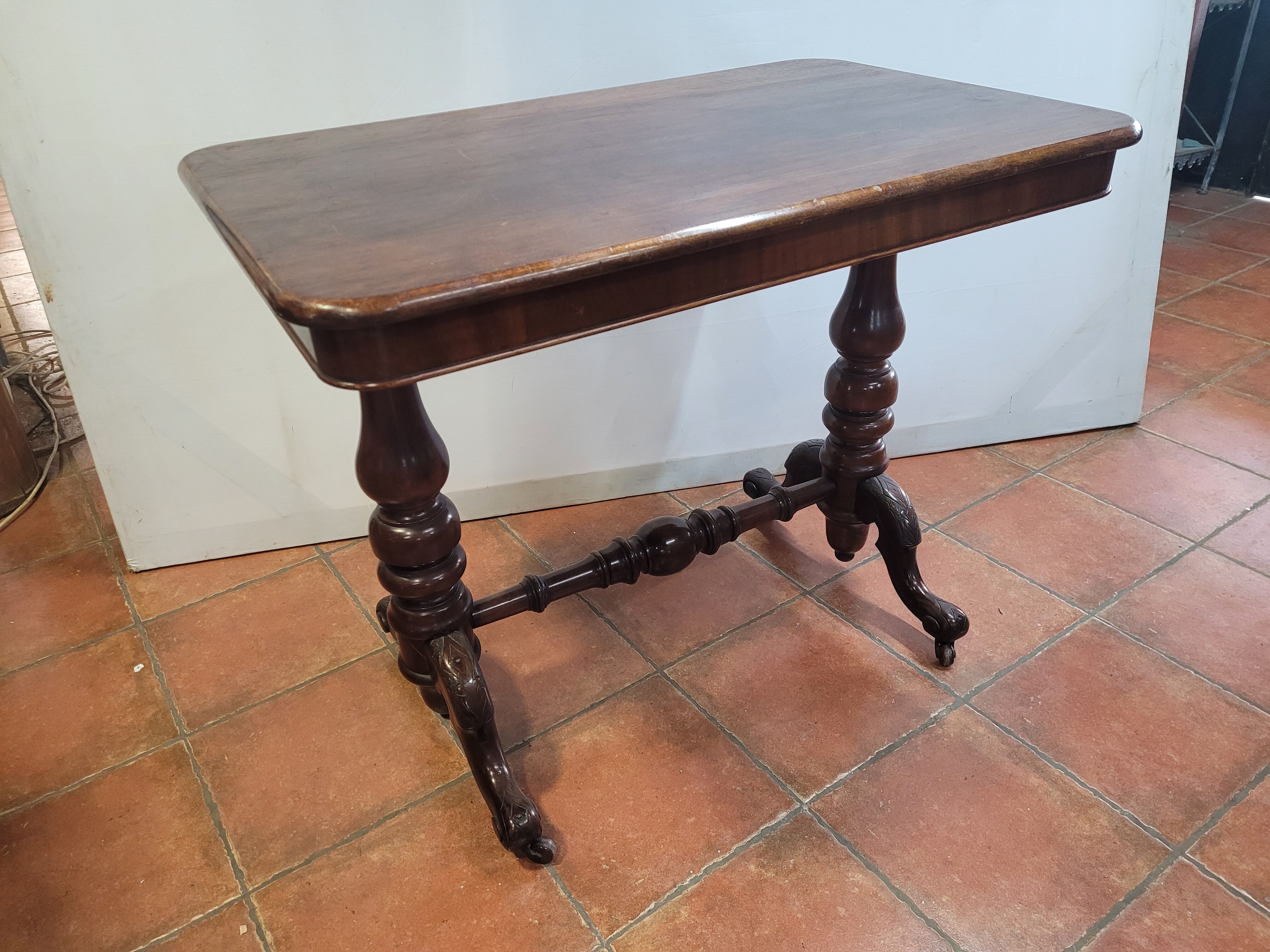Antique mahogany bistro table