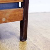 Solid wood and zinc planter