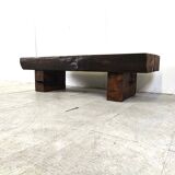 Rectangular brutalist coffee table, 1950s