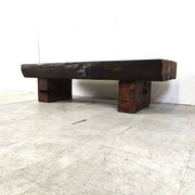 Table basse rectangulaire brutaliste, années 1950