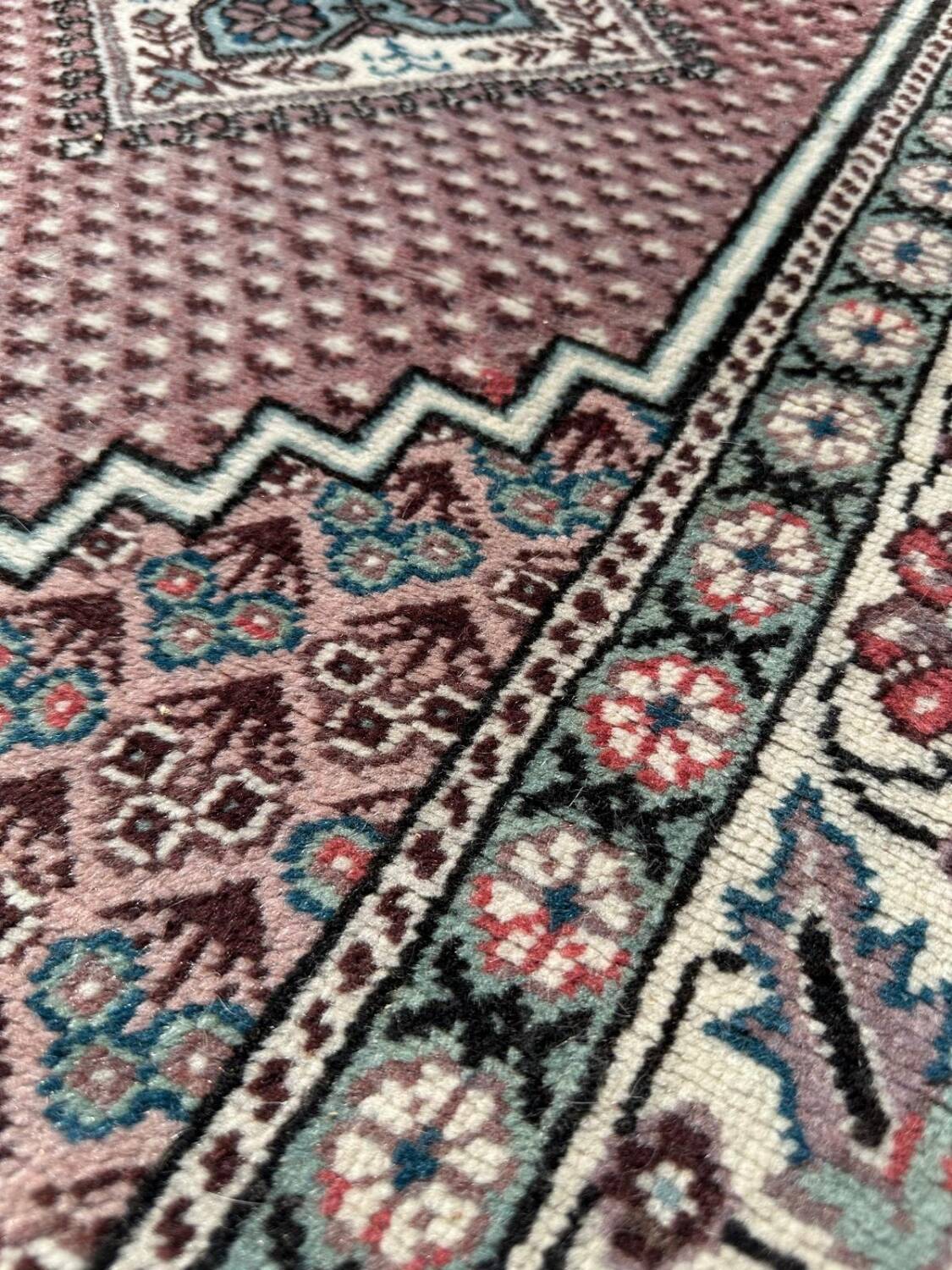 Handmade pink Turkish rug