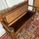Antique oak carved bank chest – Breton style