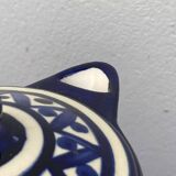 Blue and white ceramic teapot