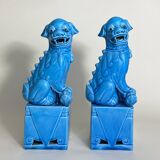 Pair of Fô Dog Bookend Statues