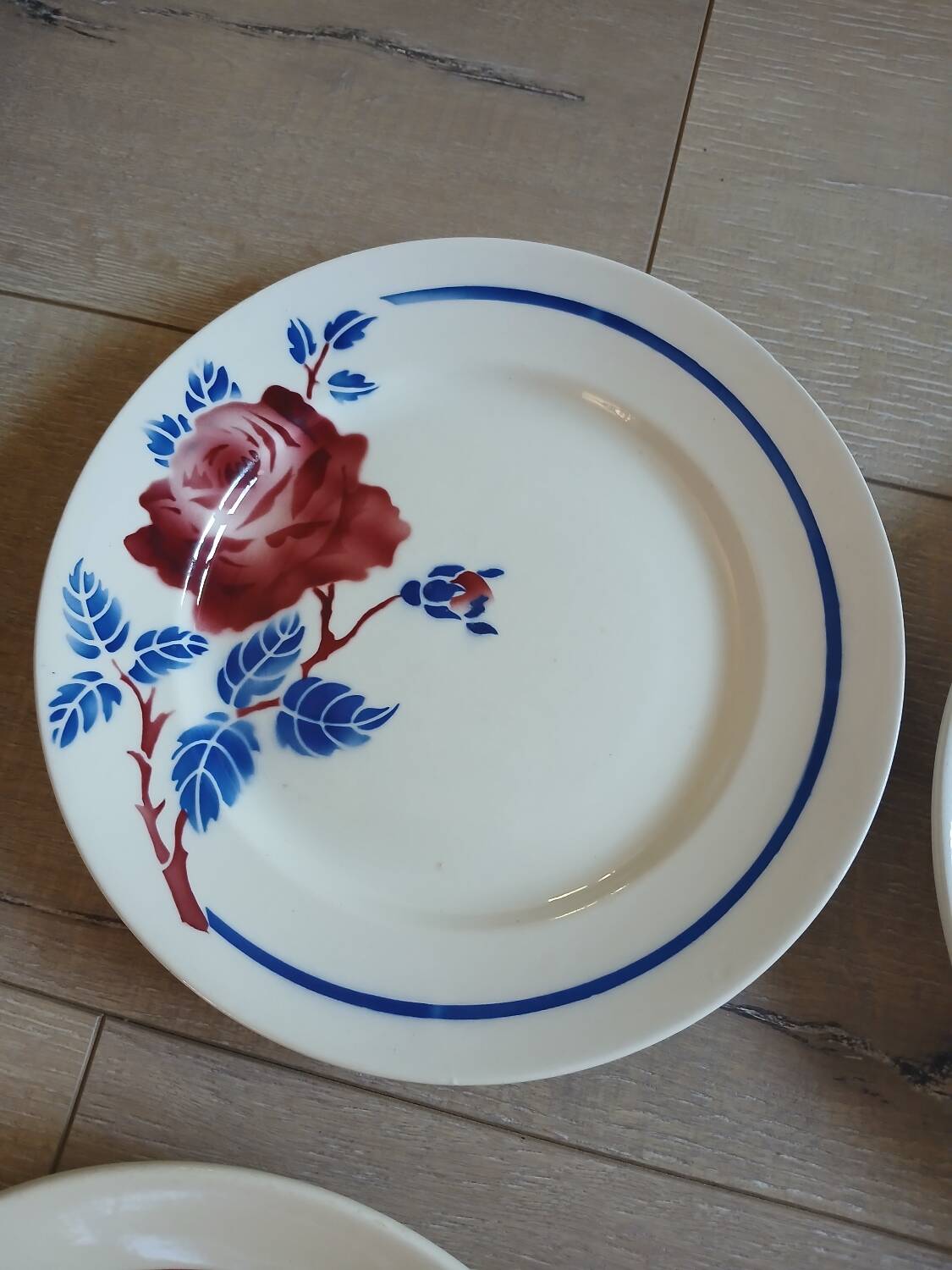 10 assiettes plates anciennes dépareillées
