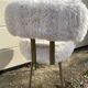 Chaise moumoute vintage