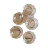 Lot de 6 assiettes creuses vintage en rosaline Arcoroc