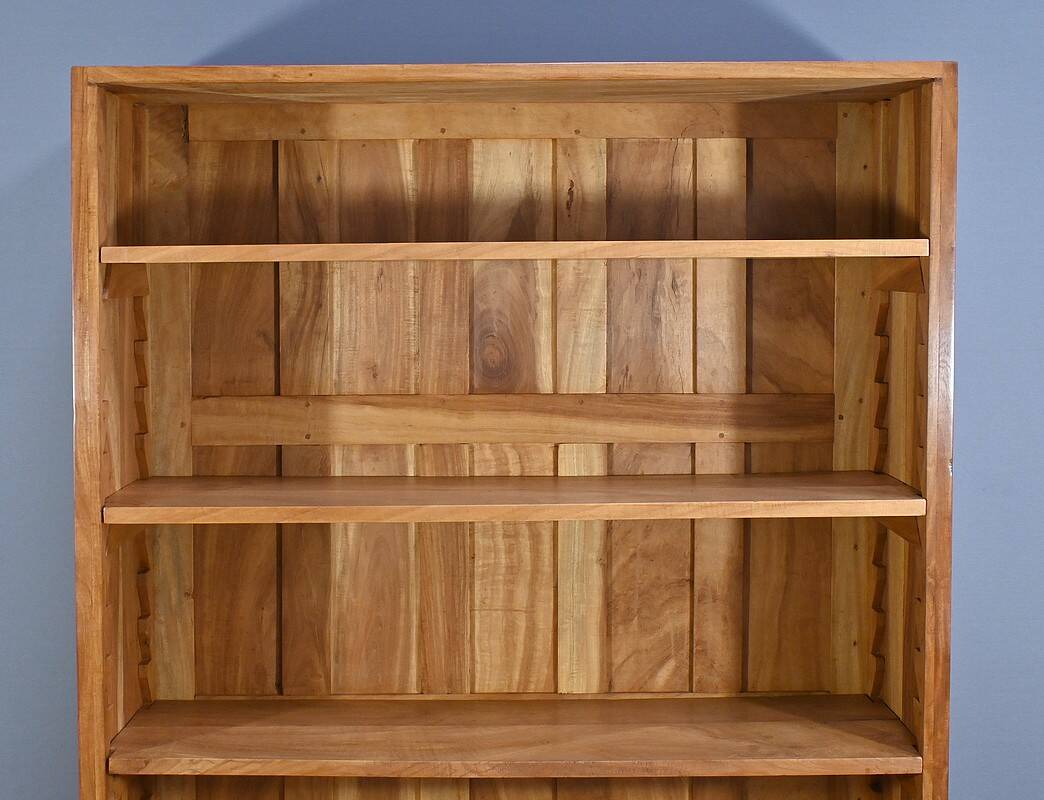 Solid Mahogany Bookcase, India - 20th Century